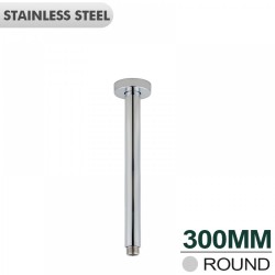300mm Round Chrome Ceiling Shower Arm 300mm Round Chrome Ceiling Shower Arm